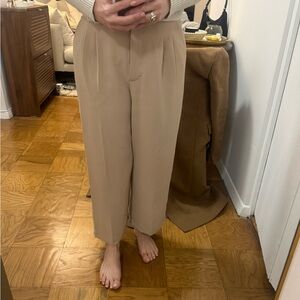 Aritzia Taupe Effortless Pants